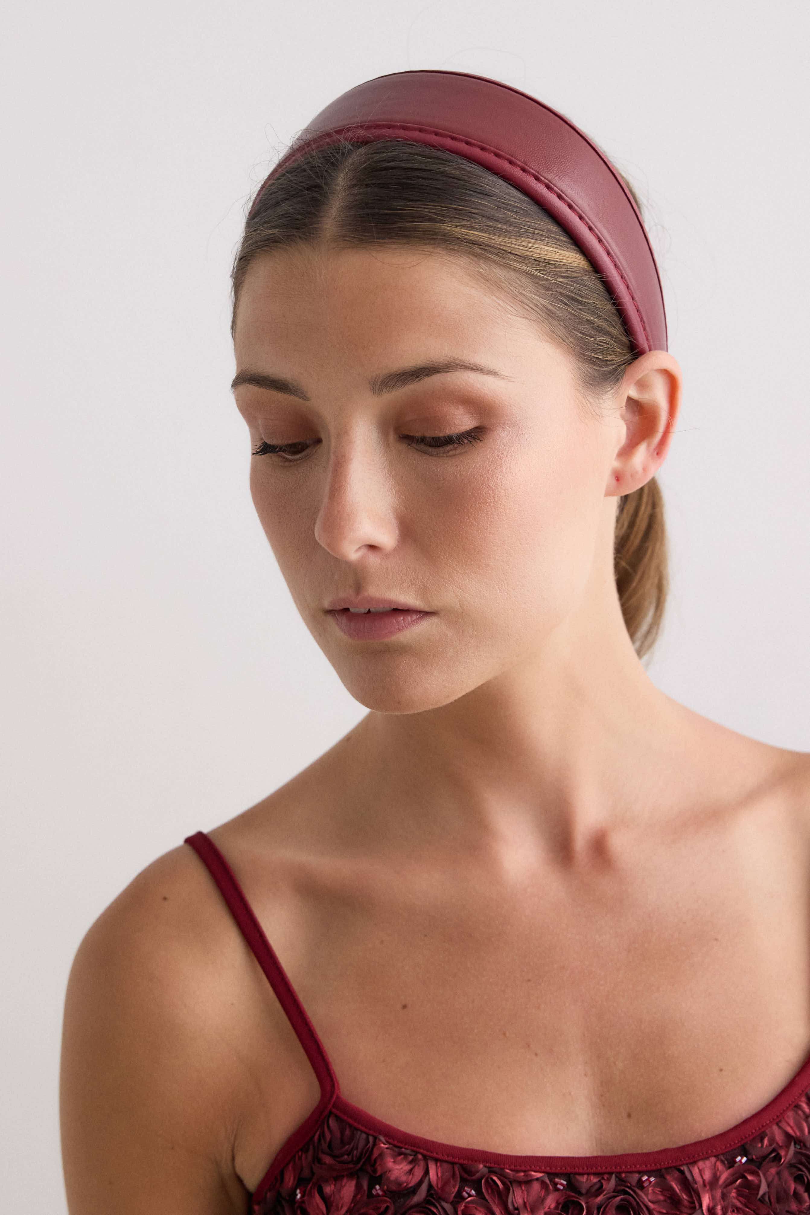 Diadema Plain roja