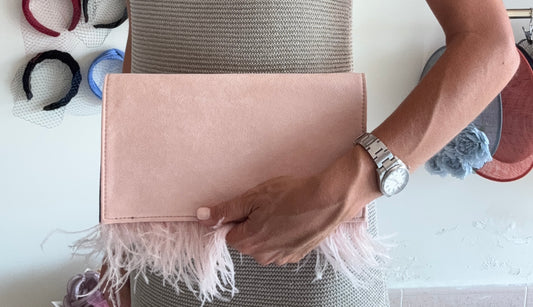 Bolso Fleco rosa palo