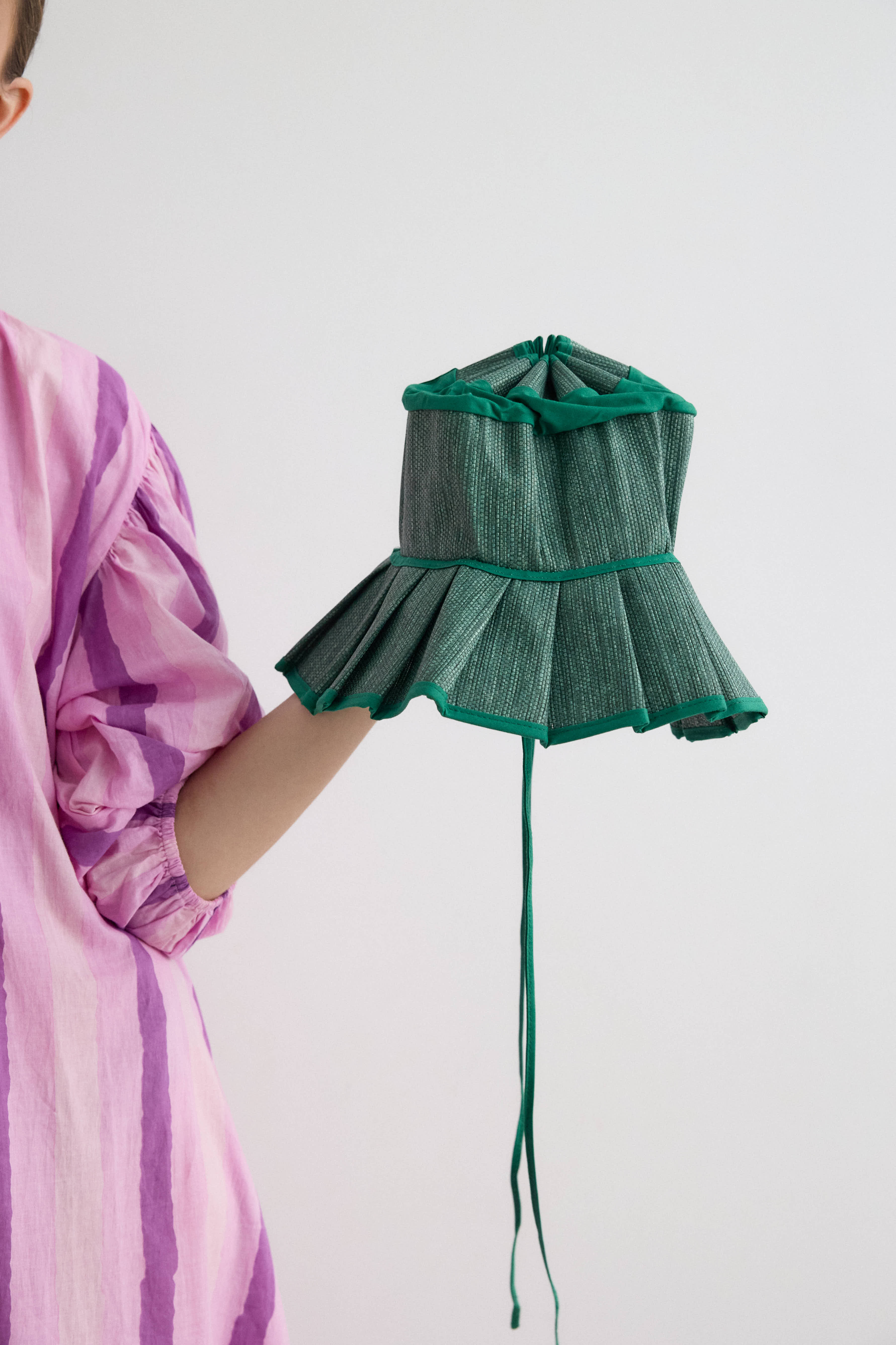 Sombrero Paraguas mini verde