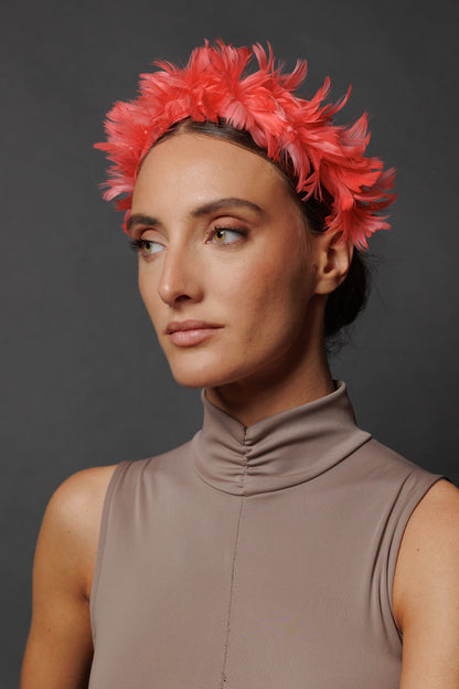 Parakeet coral Headband