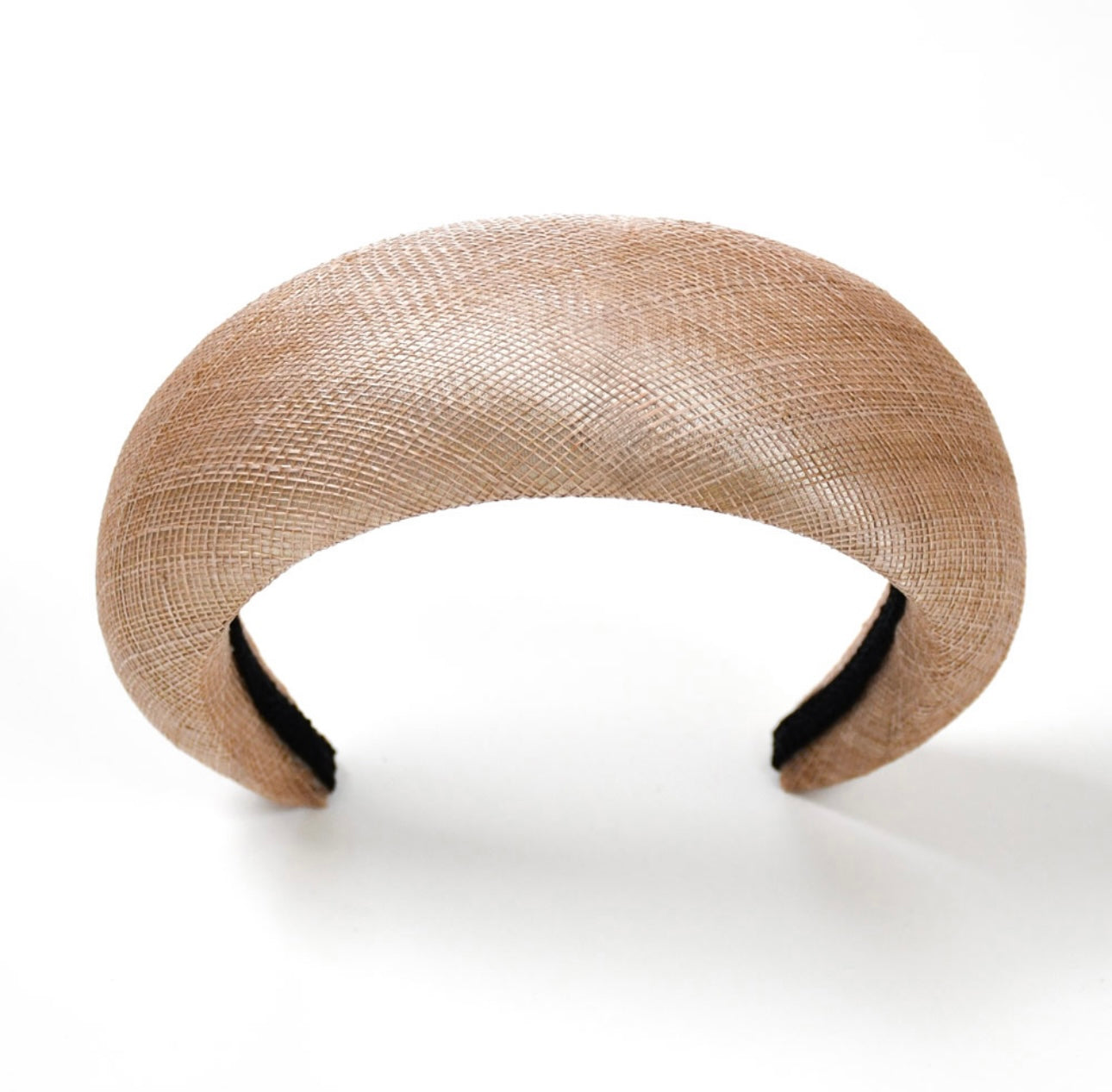 Roca nude sinamay headband