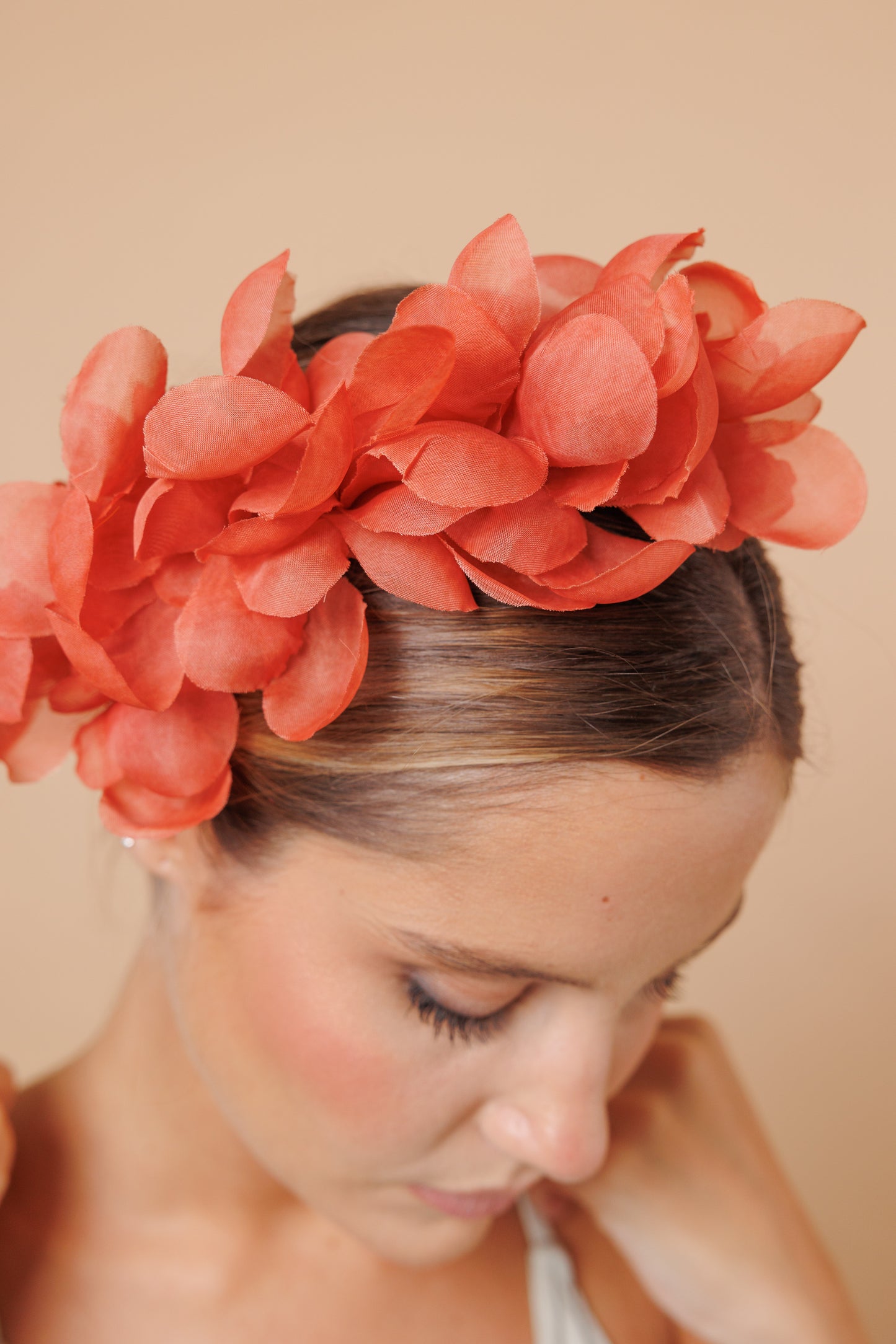 Orange Halfpetals Headband