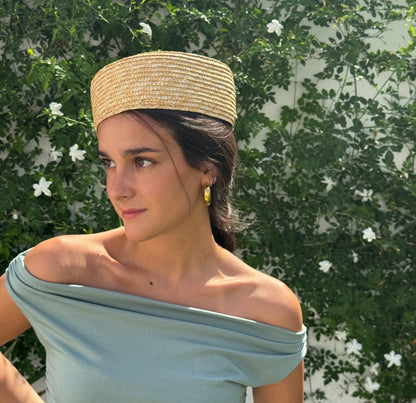 Casquete Celia beige