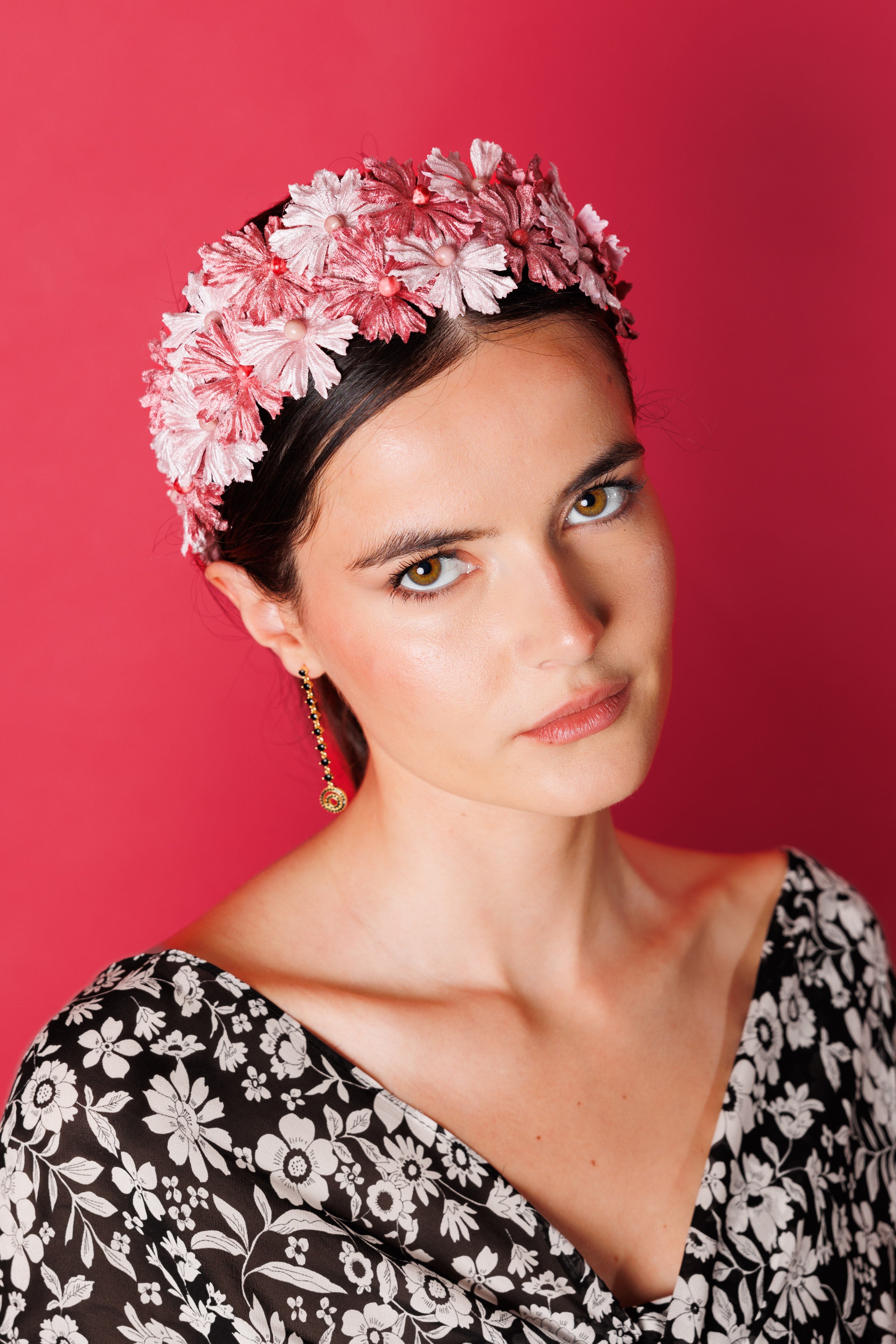 Diadema Margarita dos rosas