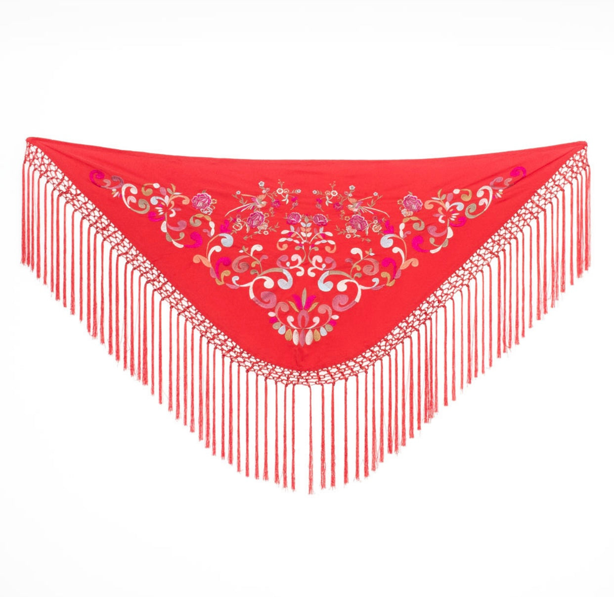 Mantoncillo coral bordado