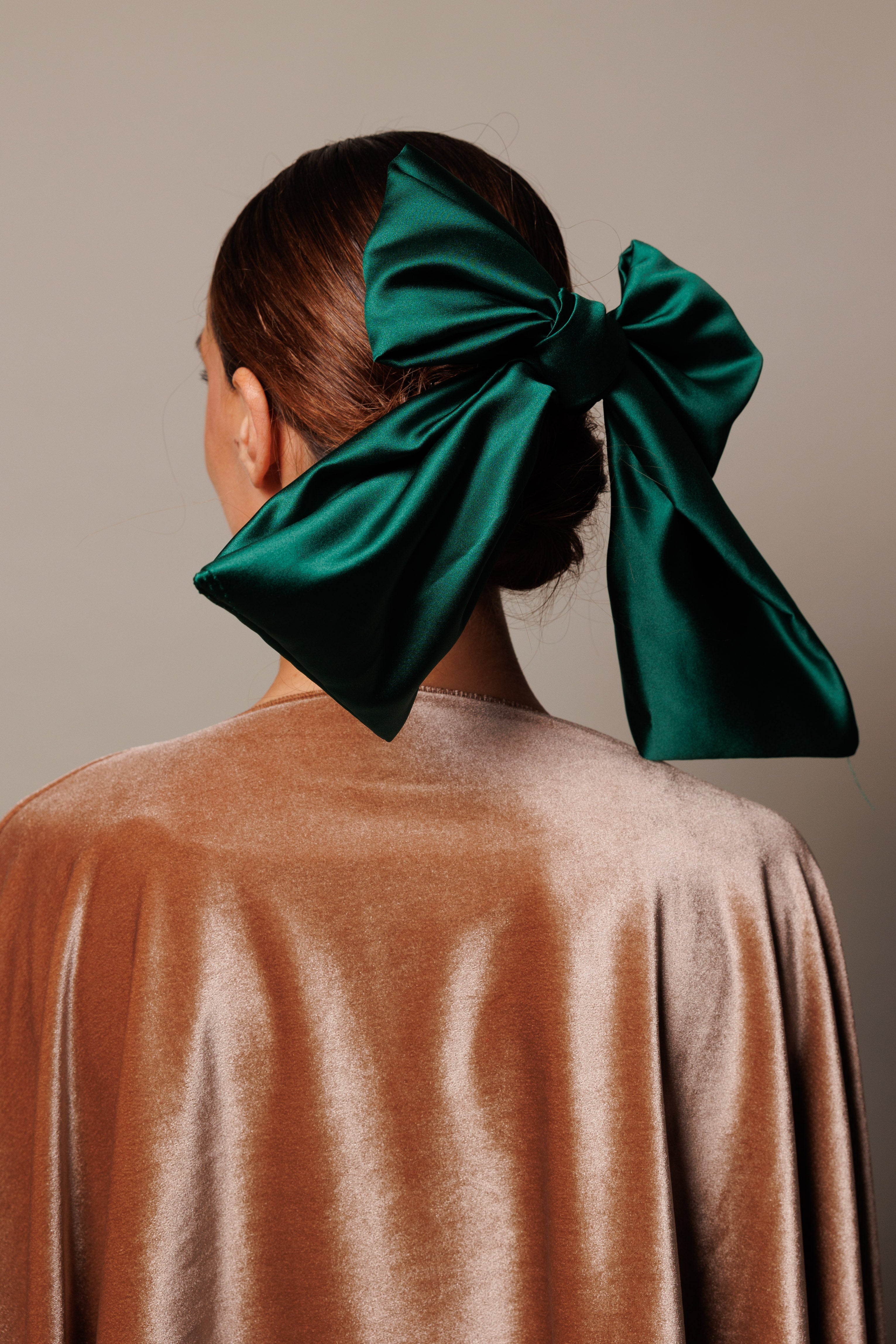 Lazo Ribbon verde raso