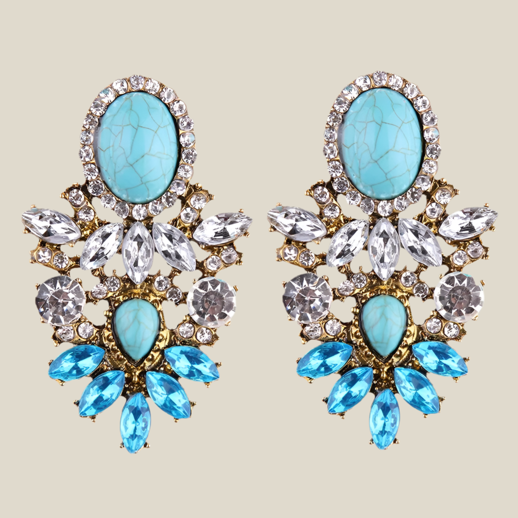 Pendientes Elviria azul