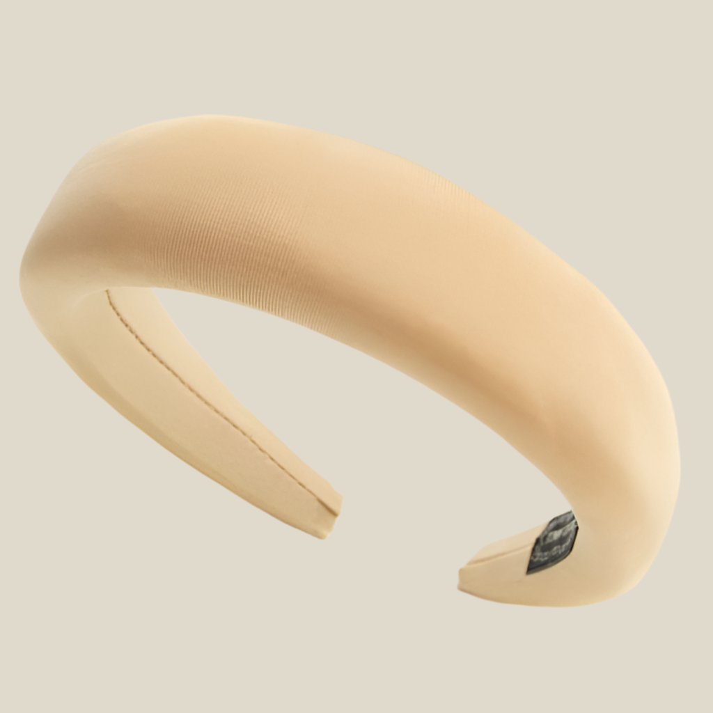 Diadema Roca plana beige