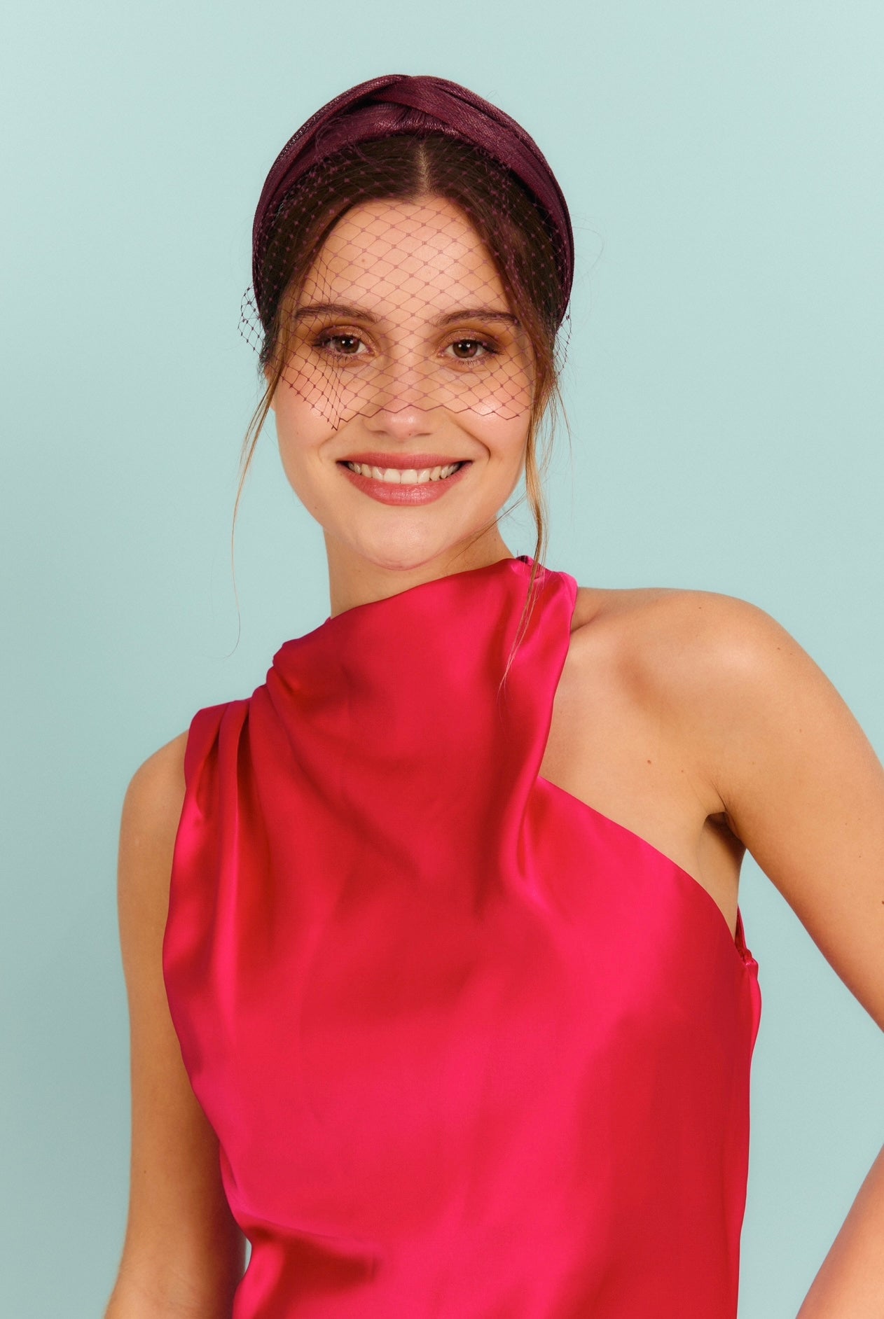 Diadema Baronesa burgundy