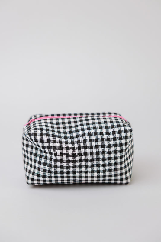 Black Vichy toiletry bag