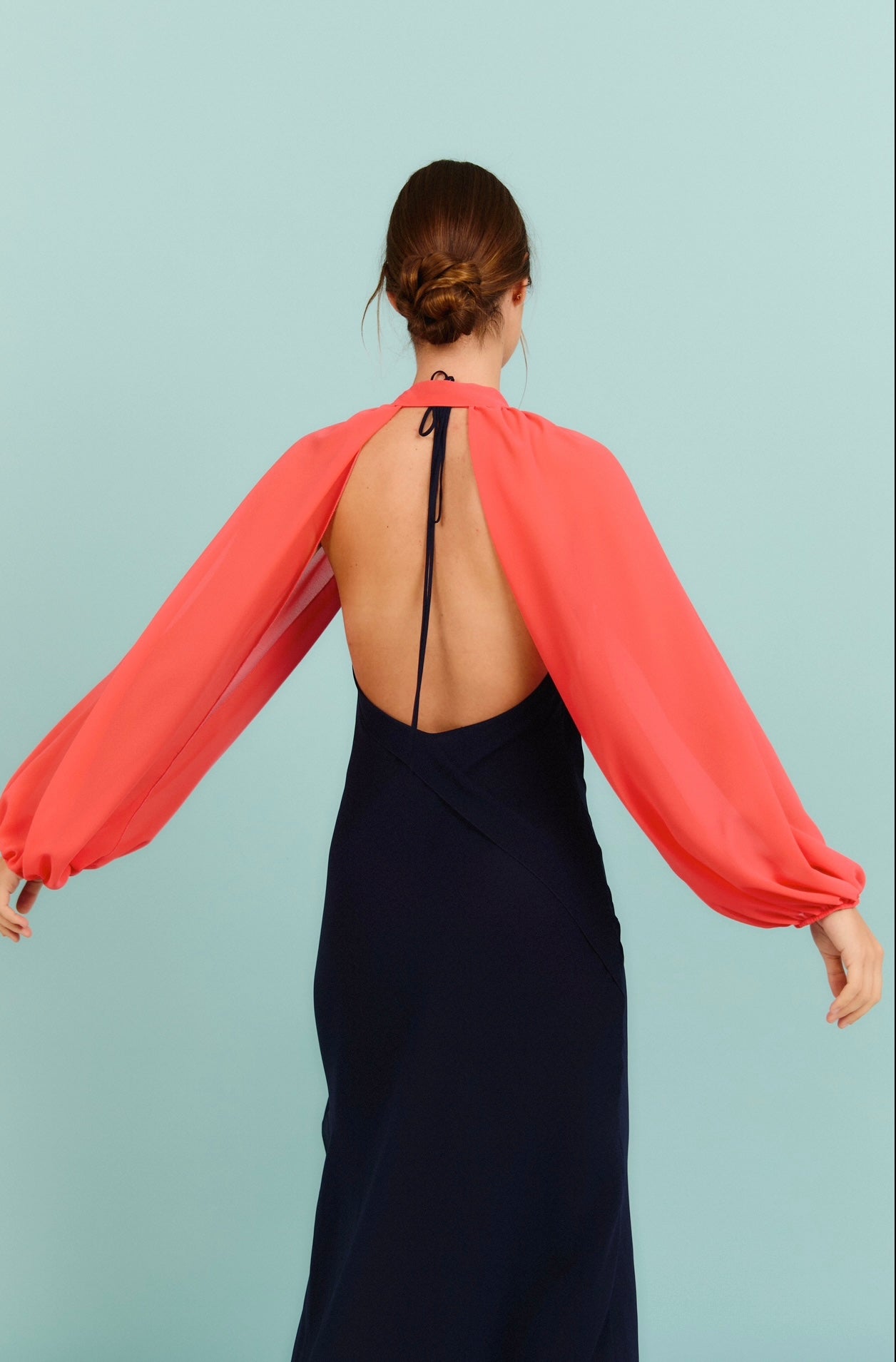 Mangas de crepe Coral