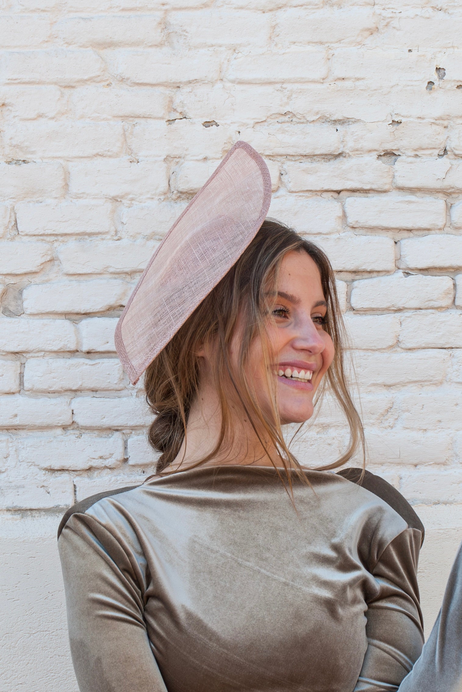 Tocado Hoja nude sin raqui