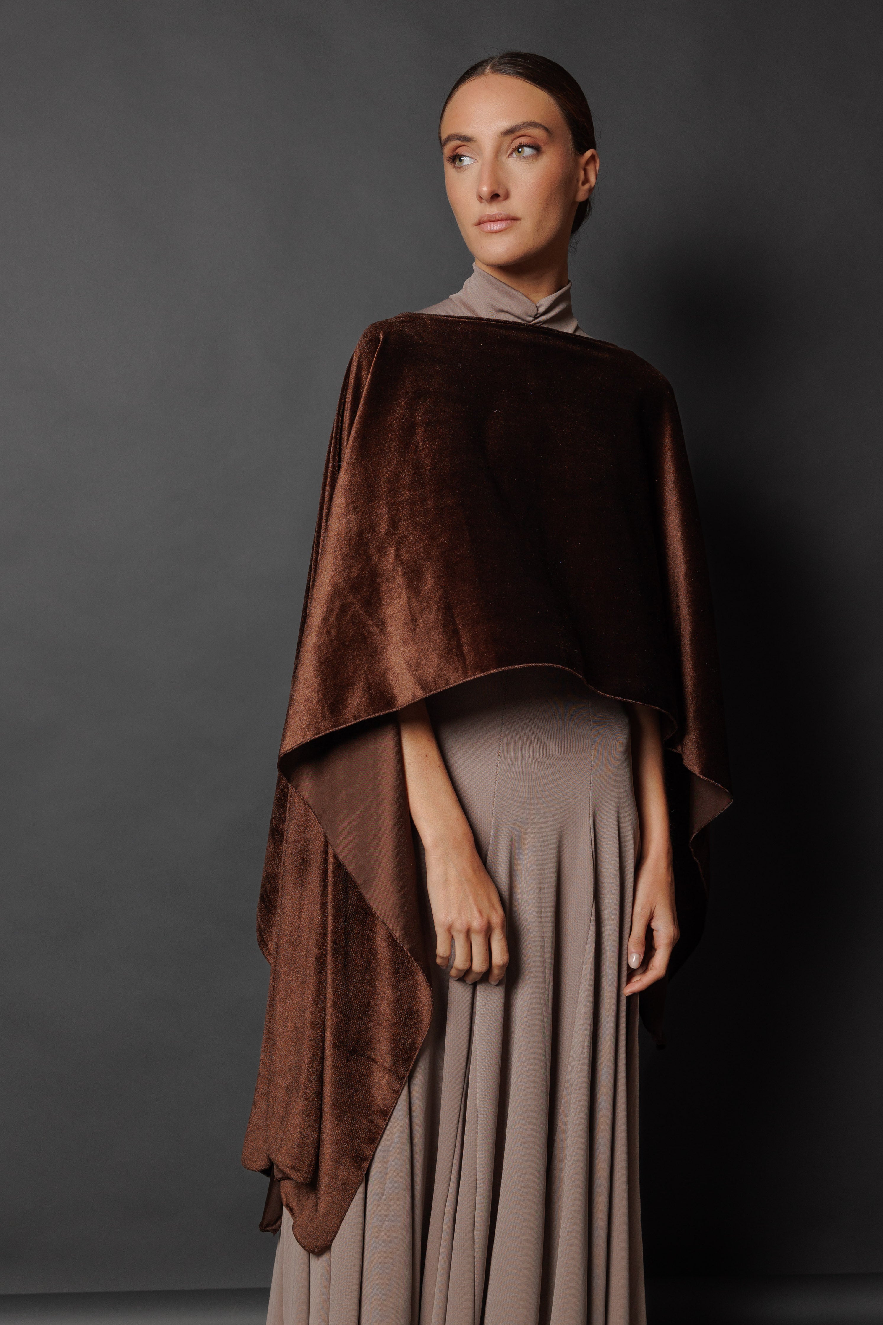 Capa de terciopelo Chocolate