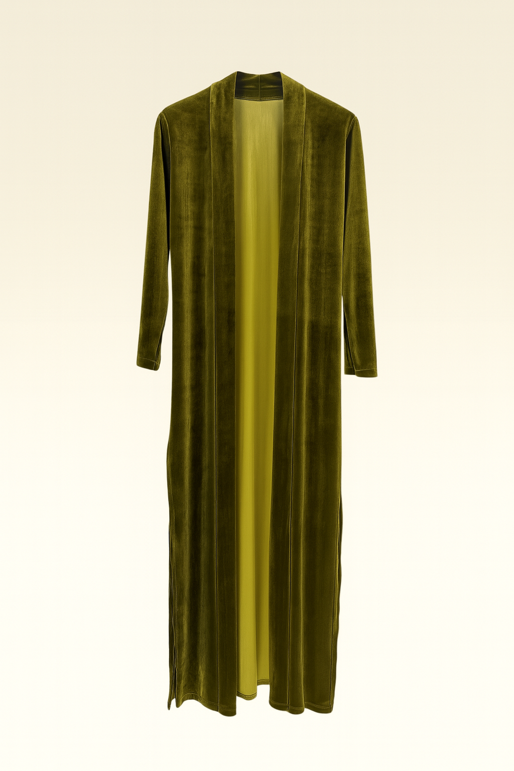 Abrigo liso de terciopelo Lima