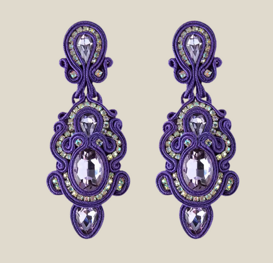 Pendientes Giralda morado