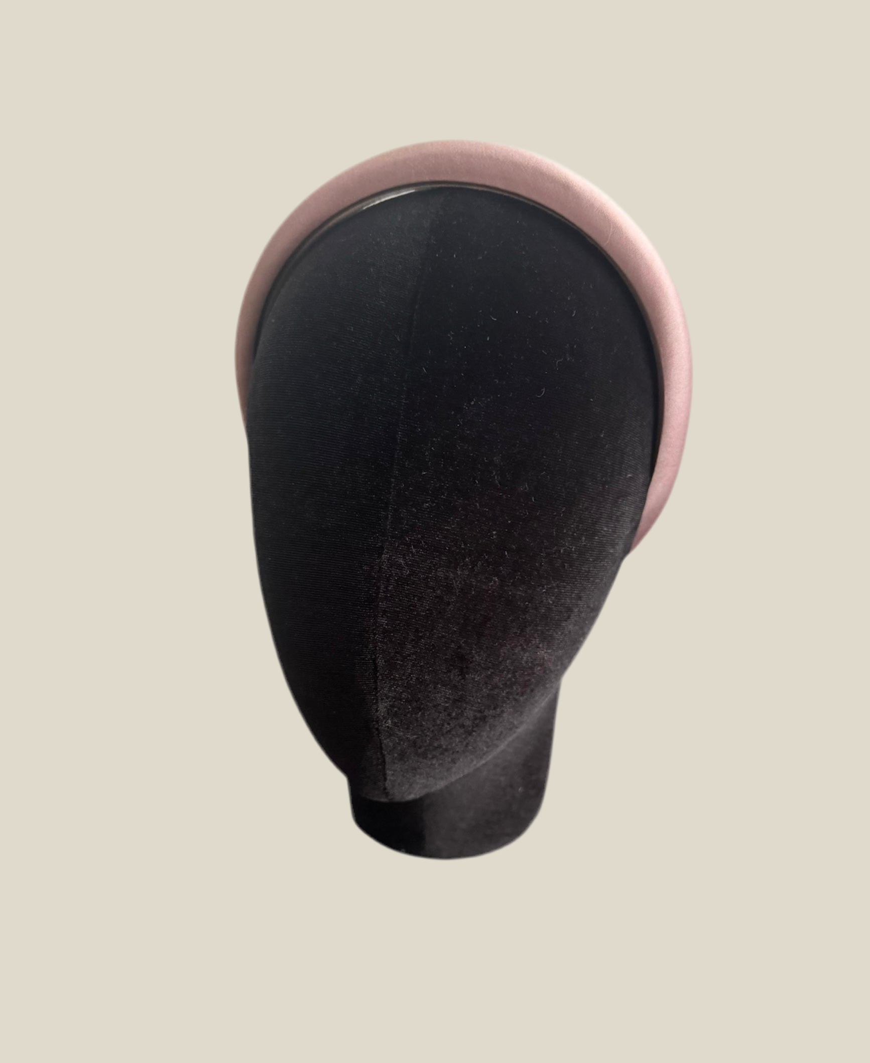 Diadema Río satén rosa nude