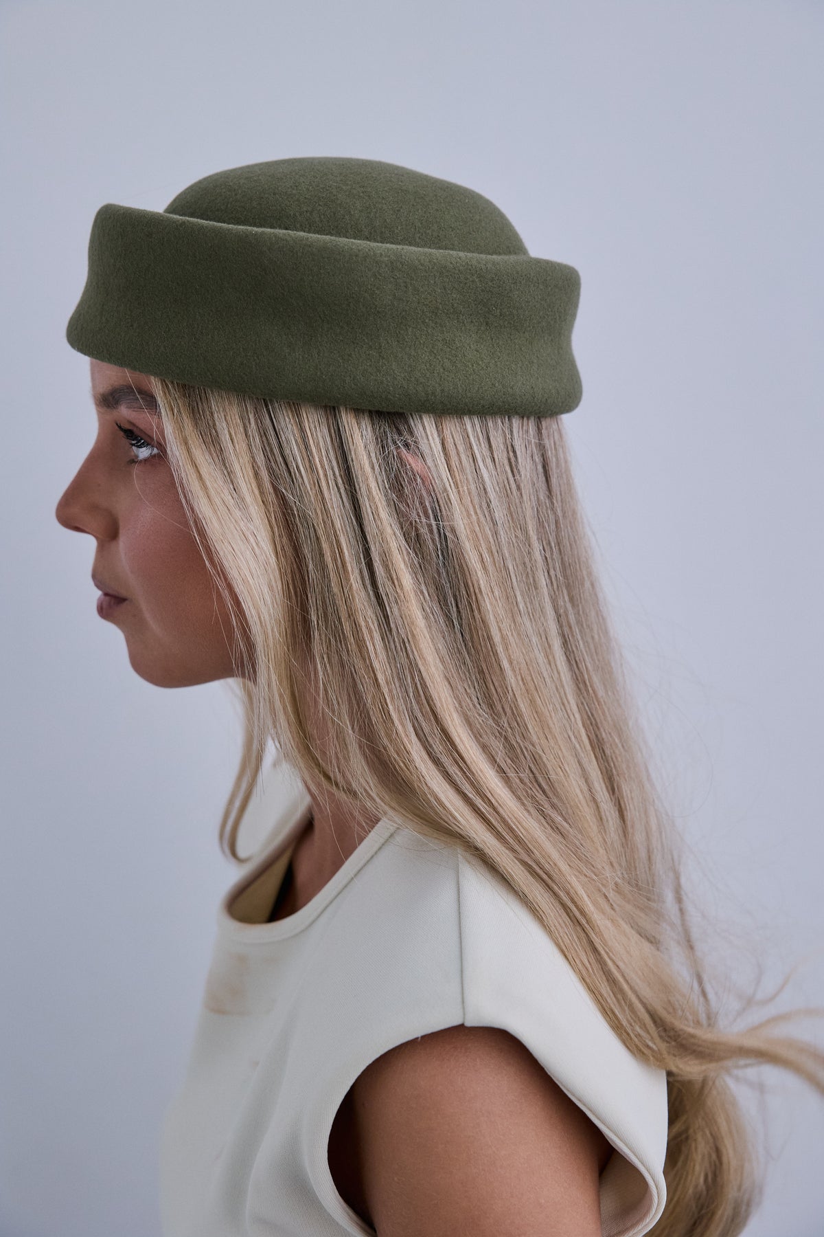 Tocado Casquete Jackie mini verde