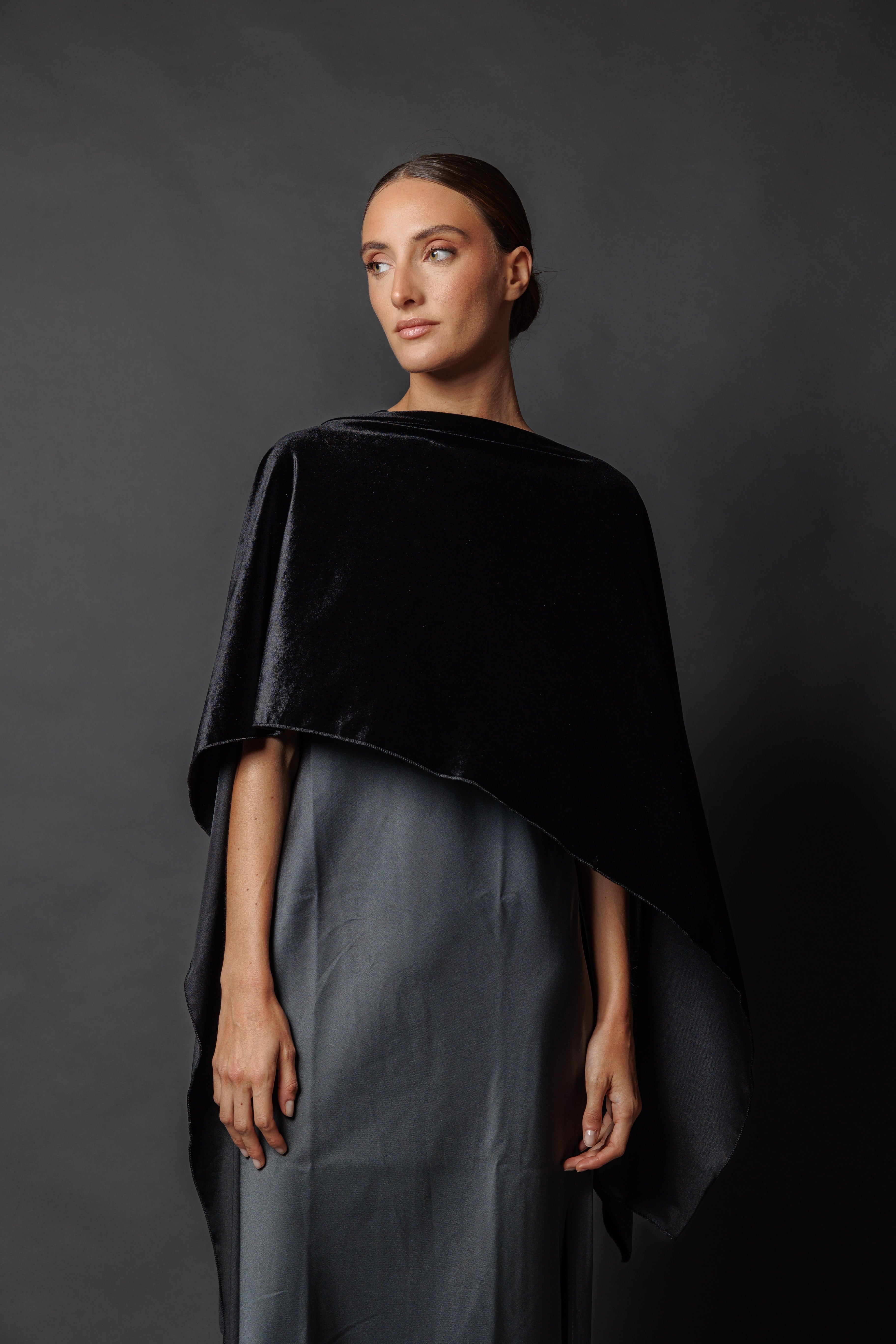 Capa de terciopelo Negra