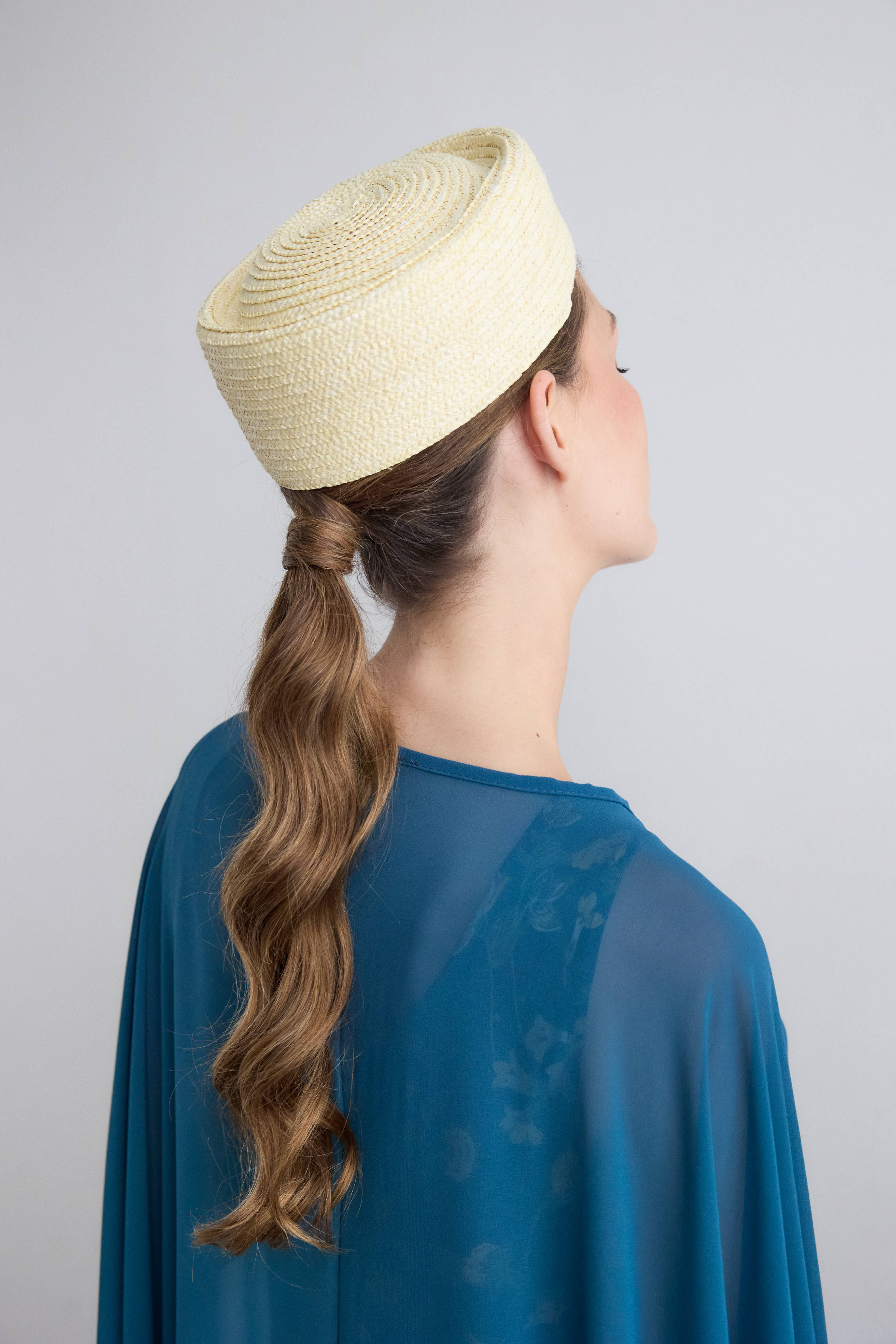 Long petroleum crepe cape