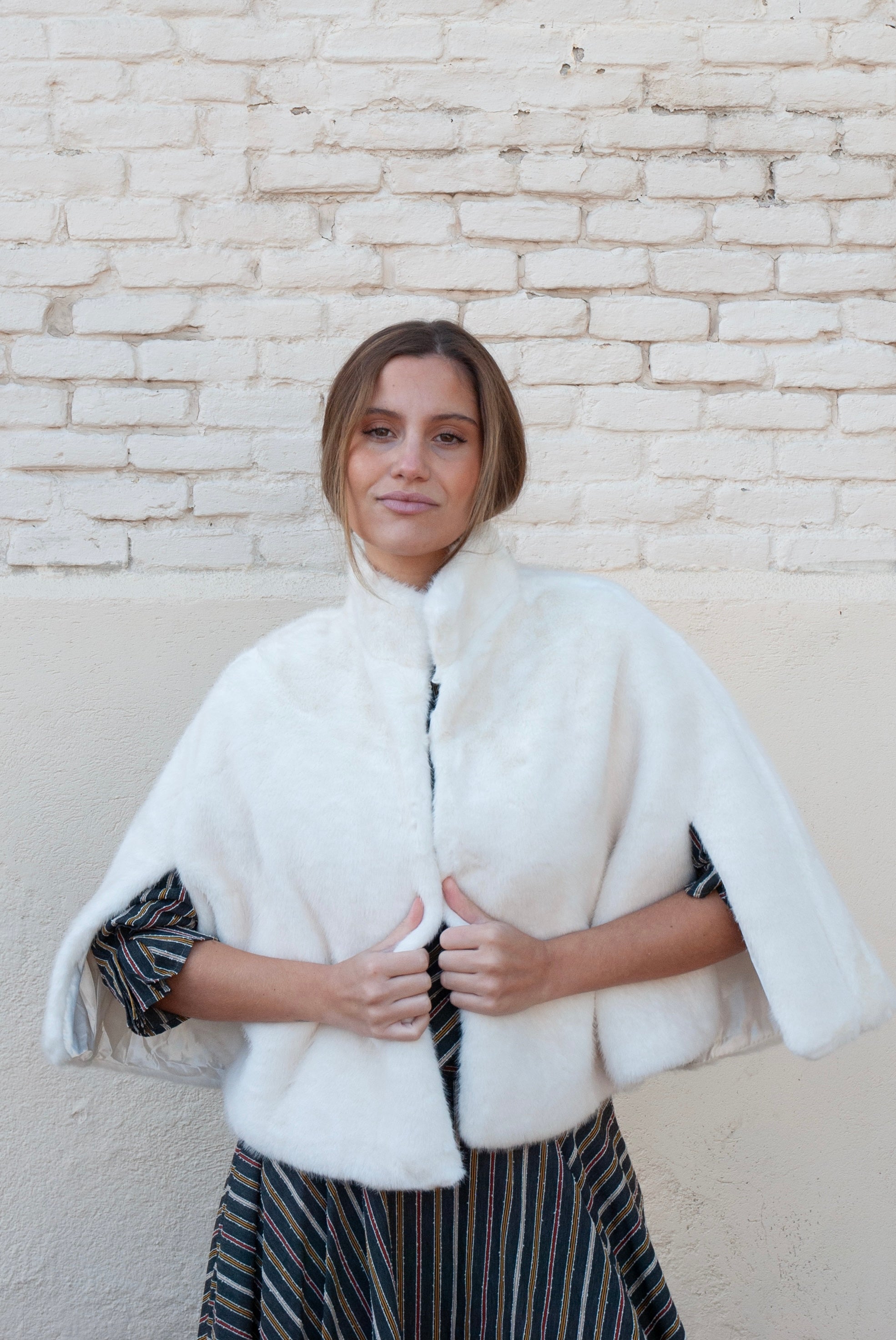 Chaqueta de pelo Blanca