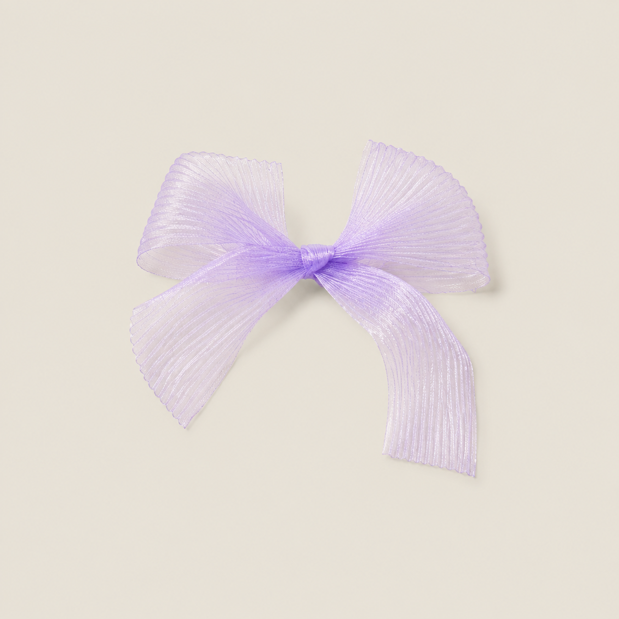 Lazo Ribbon plisado lila