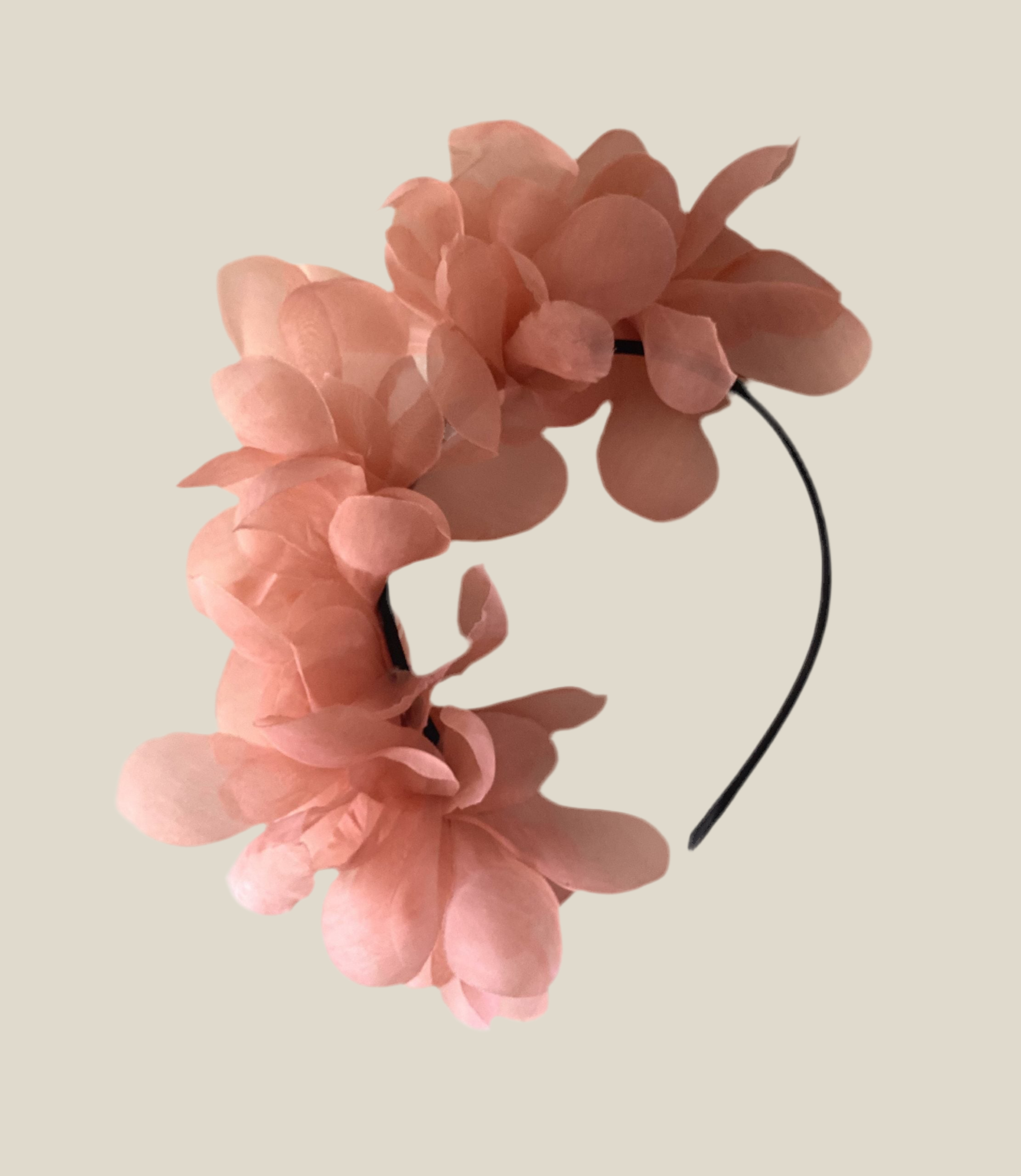 Diadema Halfpetalines melocotón