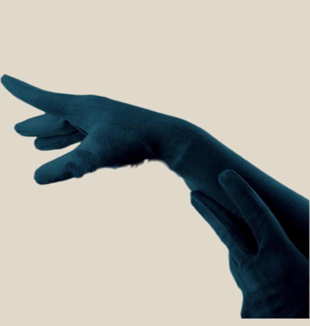 Guantes largos Azul Marino