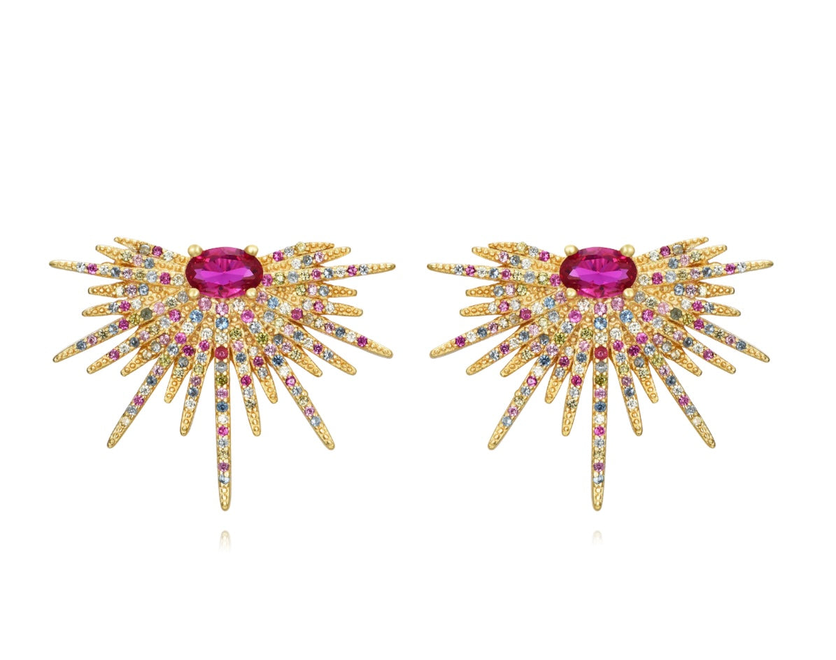 Pink King Earrings