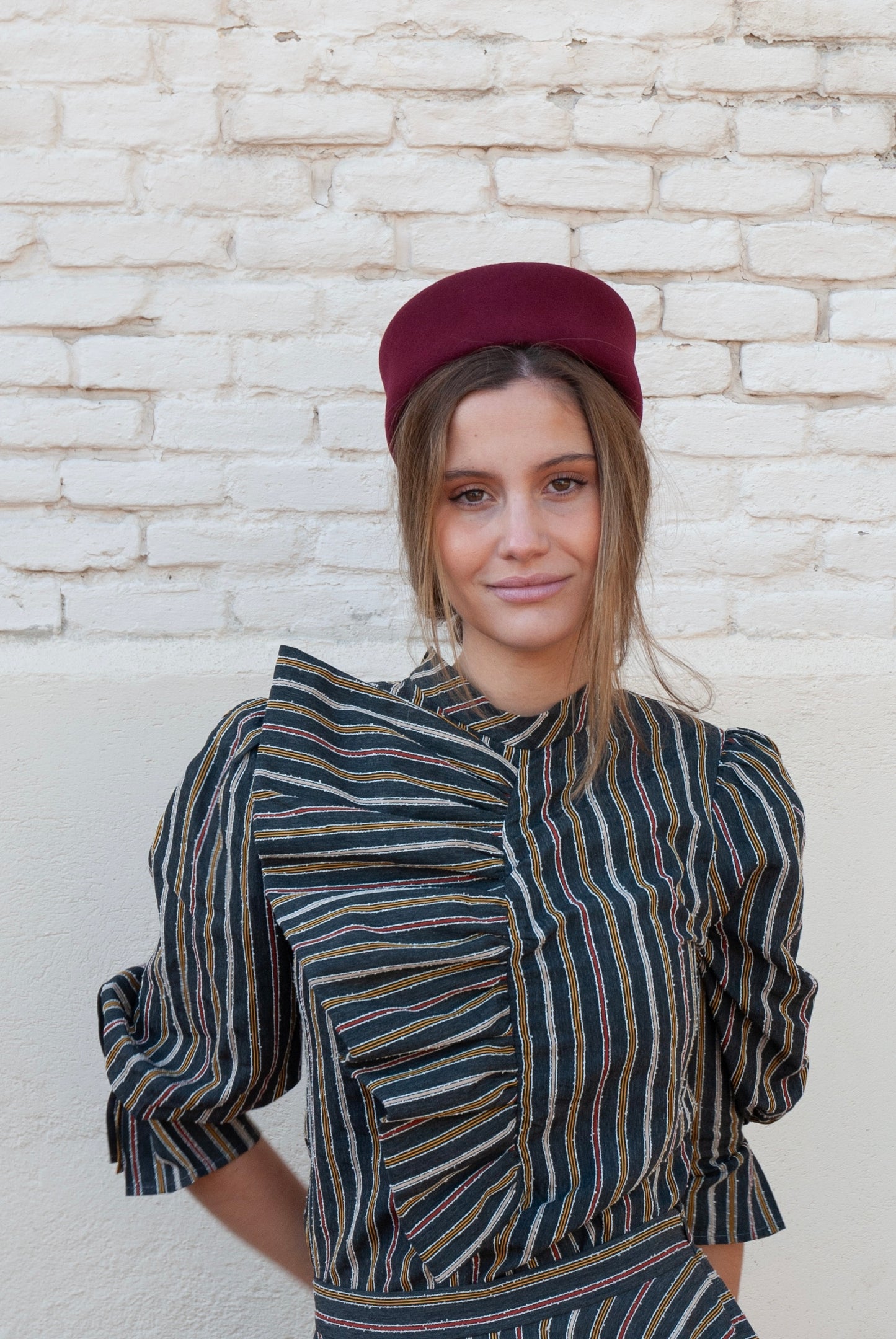 Tocado Casquete Jackie vino