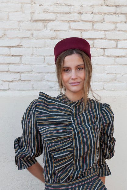 Tocado Casquete Jackie vino