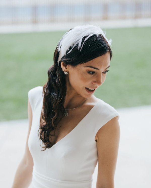 Diadema Gallo blanca