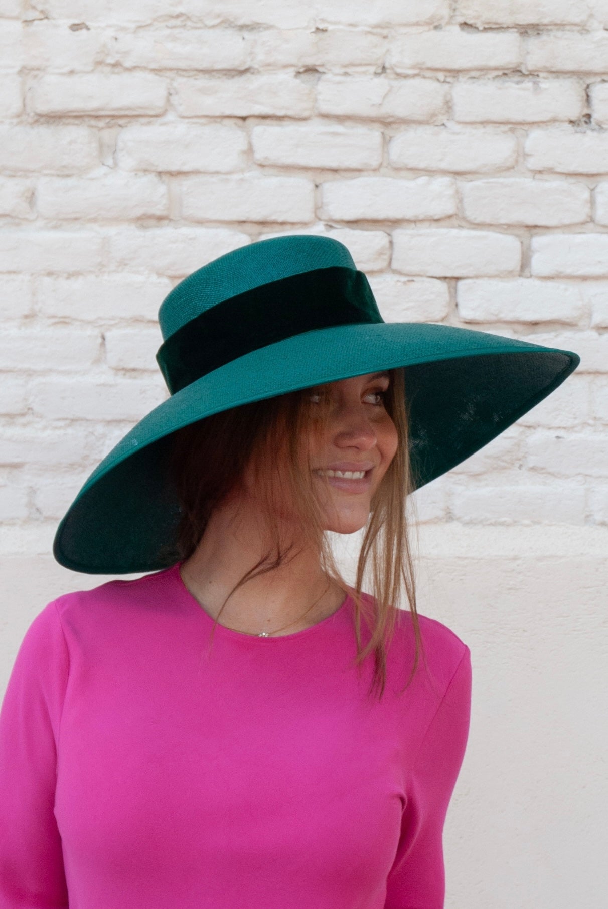 Pamela Clotilde Verde con cinta