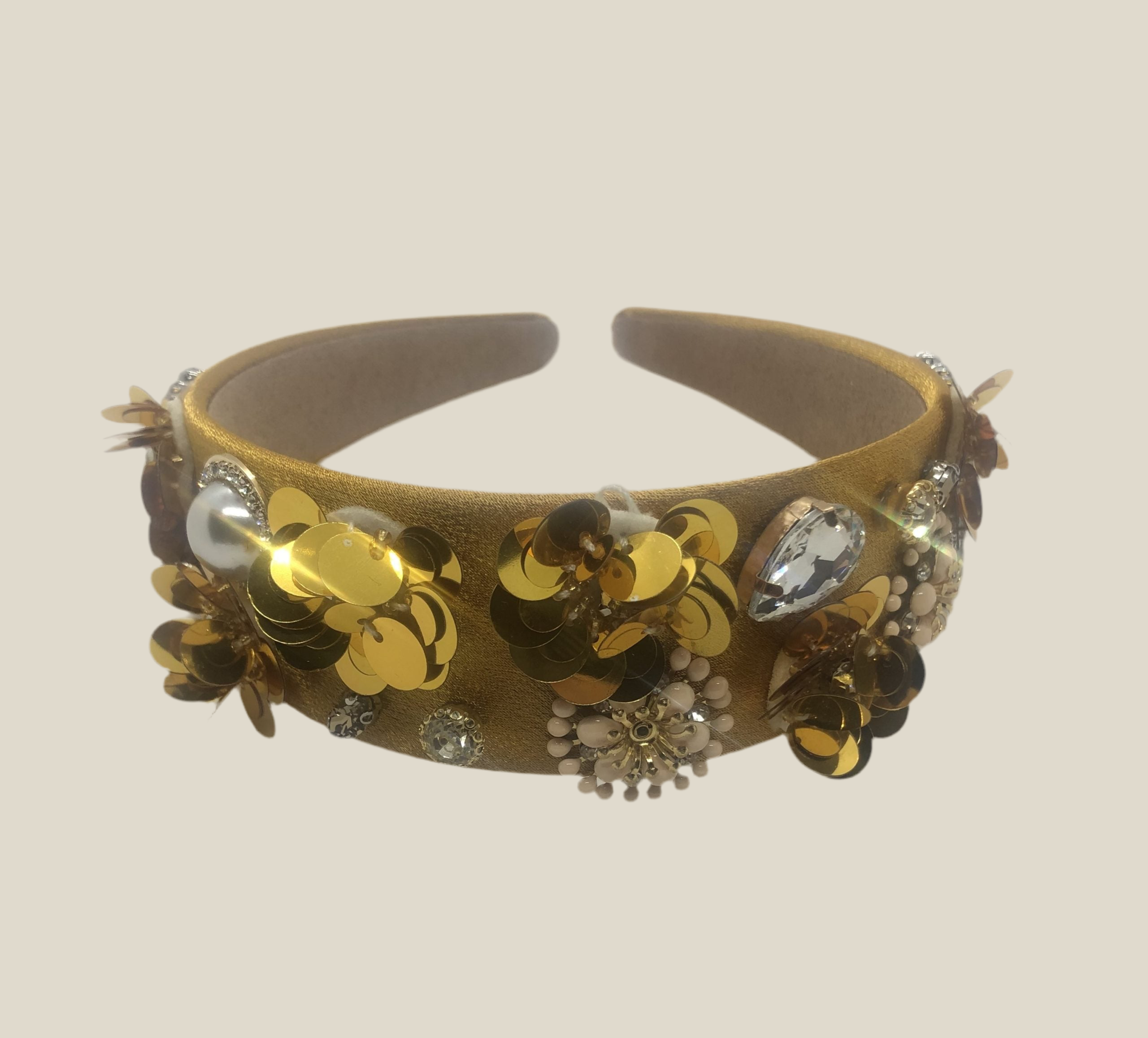 Diadema Victoria mostaza