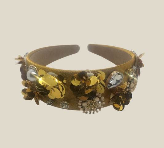 Diadema Victoria mostaza