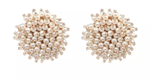 Hedgehog pearl earrings