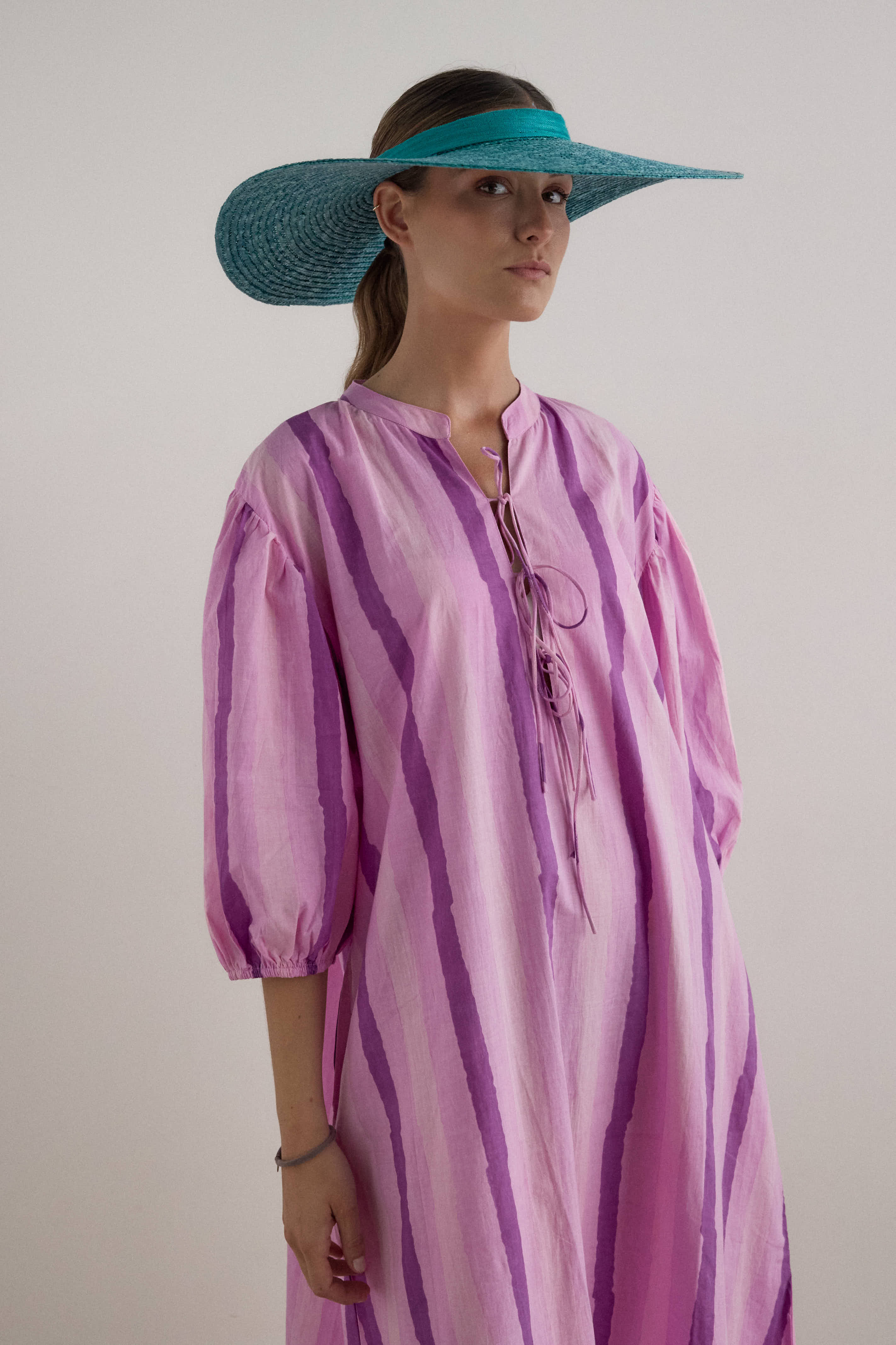 Sombrero Ala aguamarina