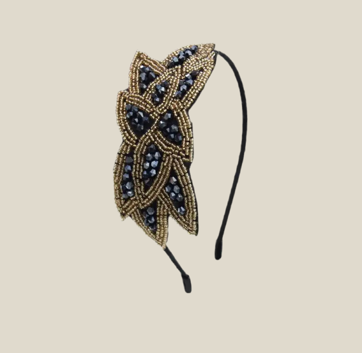 Diadema Charlestone azul