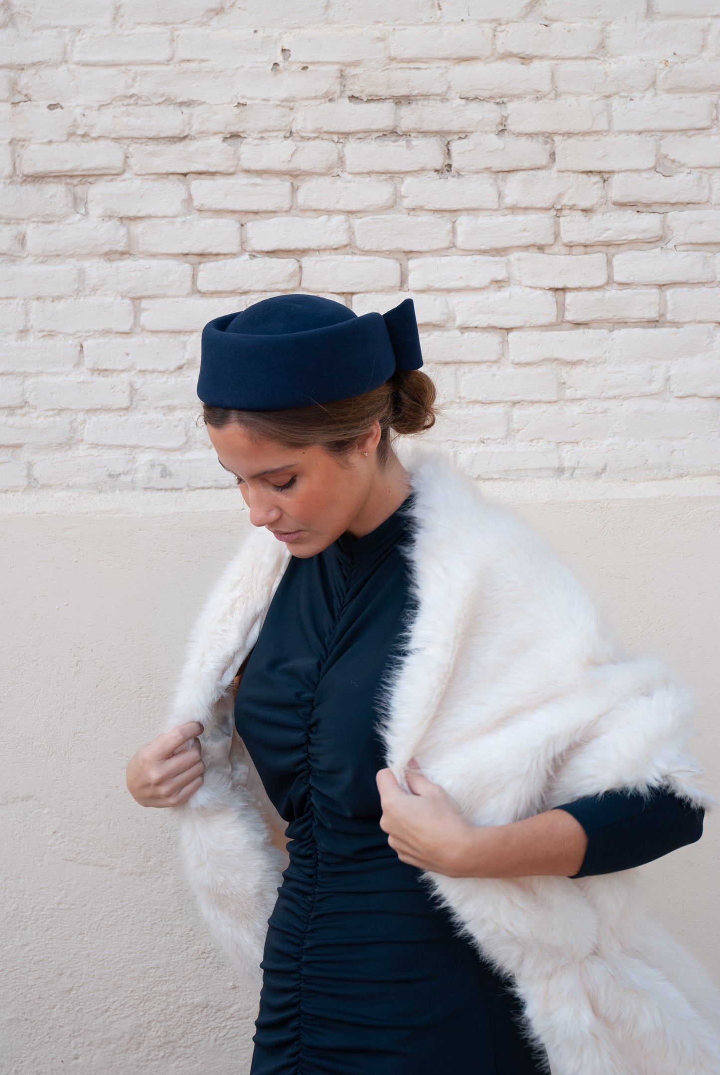 Tocado Casquete Olga Marino