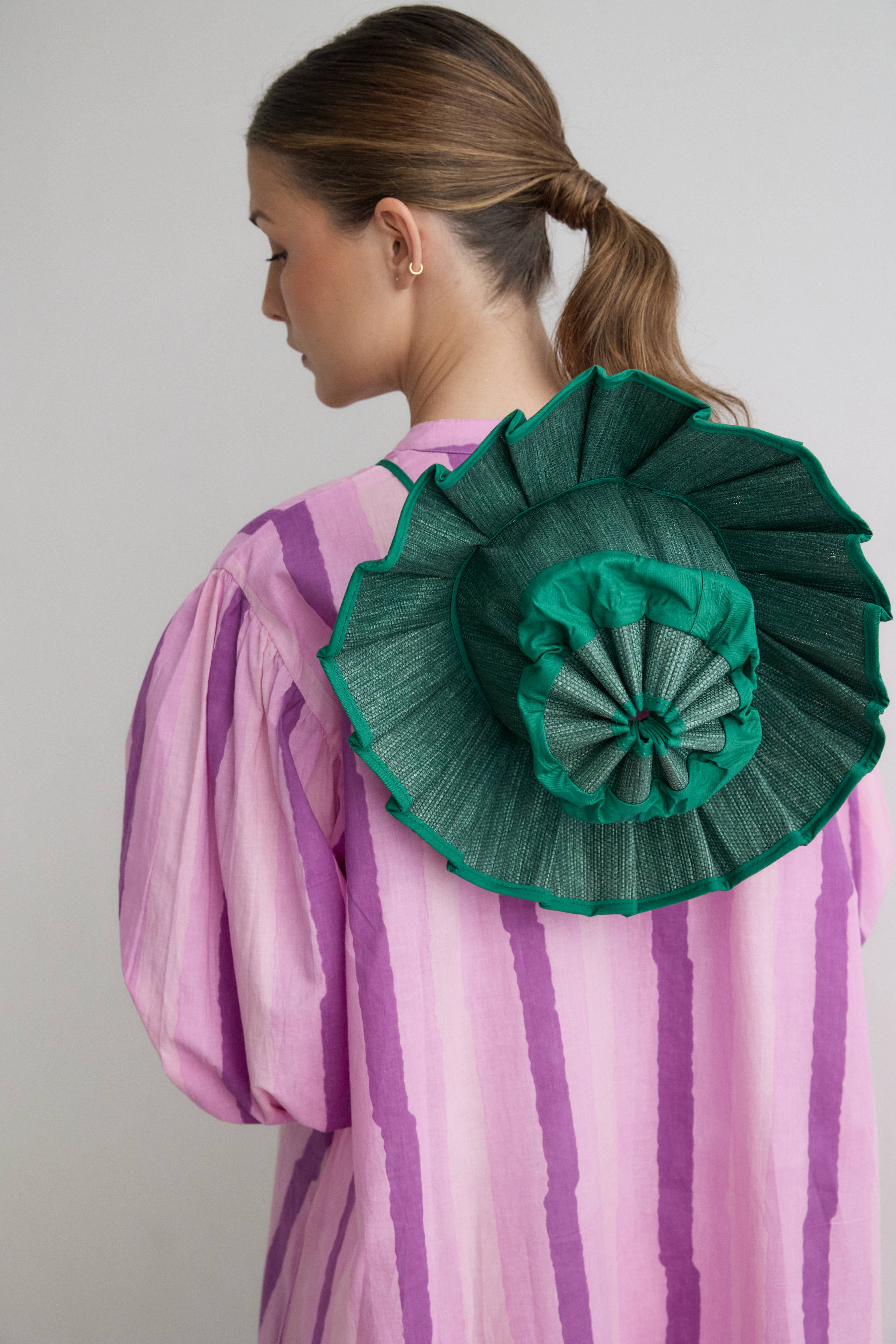 Sombrero Paraguas mini verde