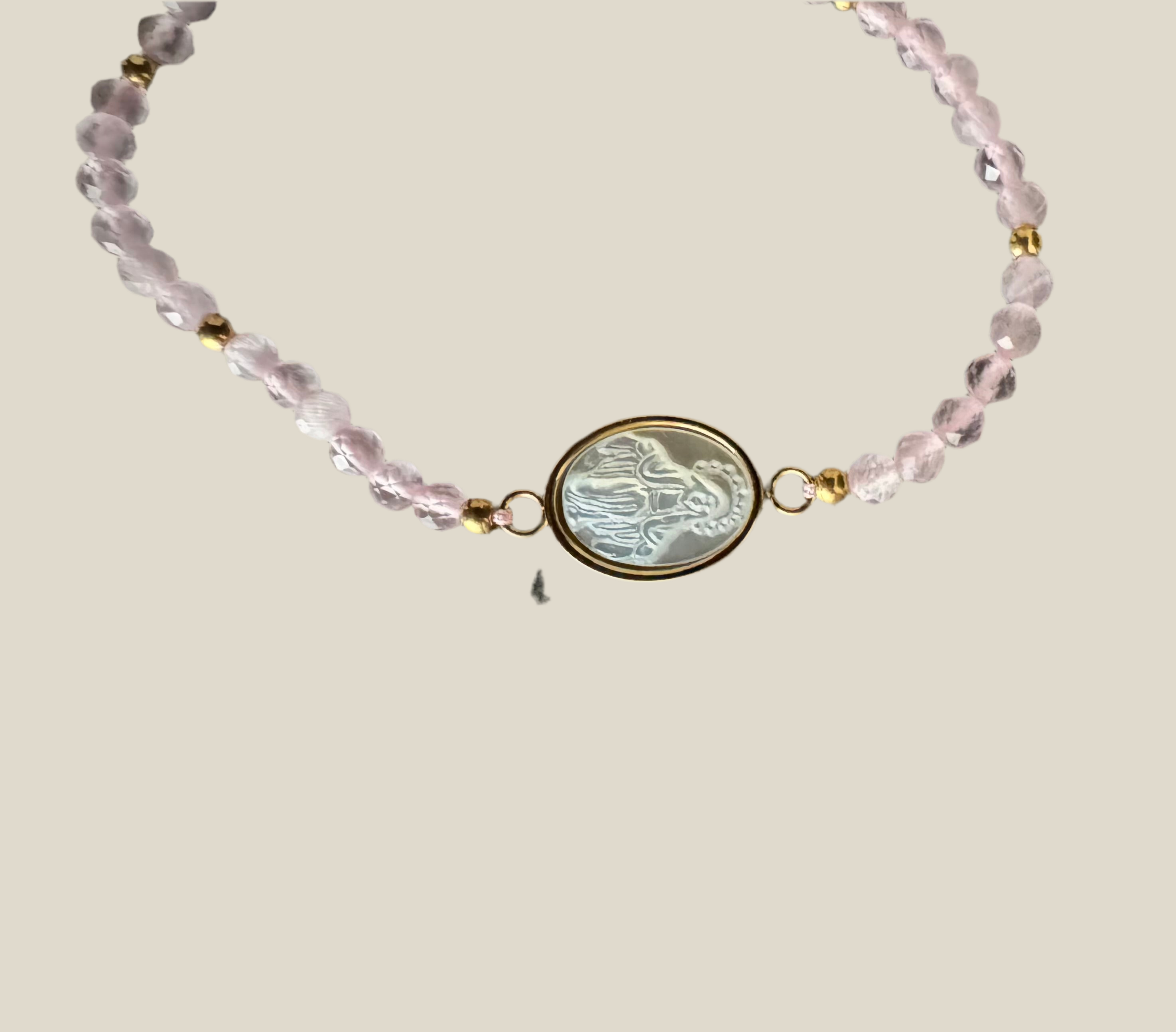 Pulsera Virgen rosa