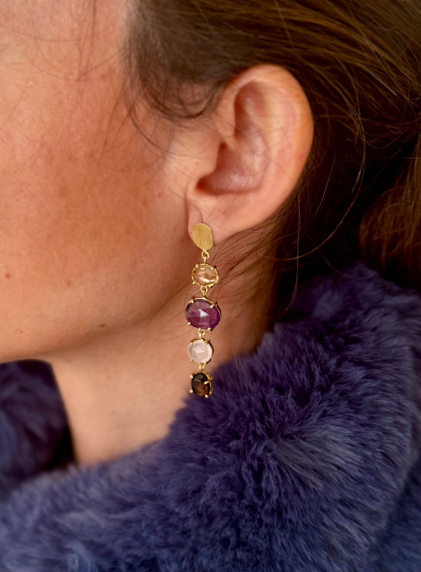 Peñalba purple earrings