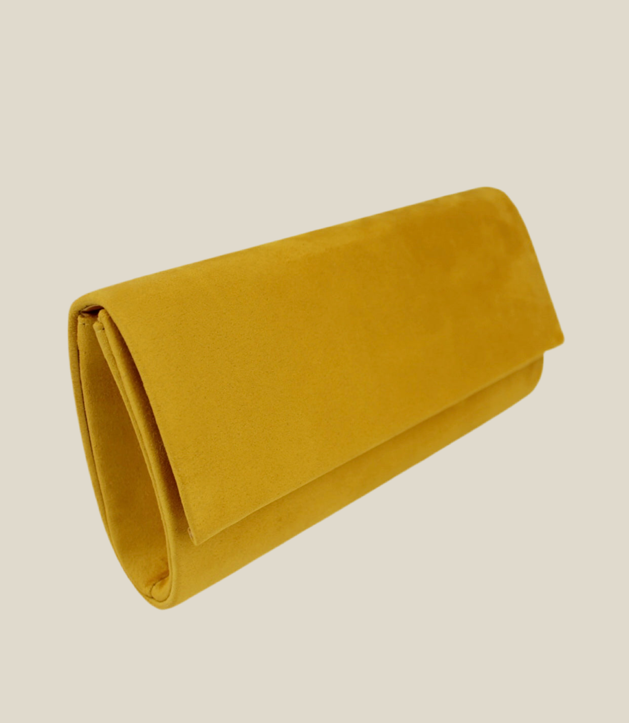 Bolso Sobre cuadrado mostaza