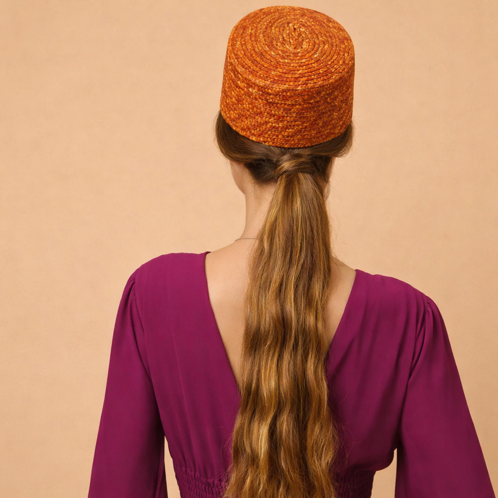 Casquete Celia naranja