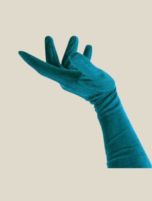 Guantes largos Aguamarina