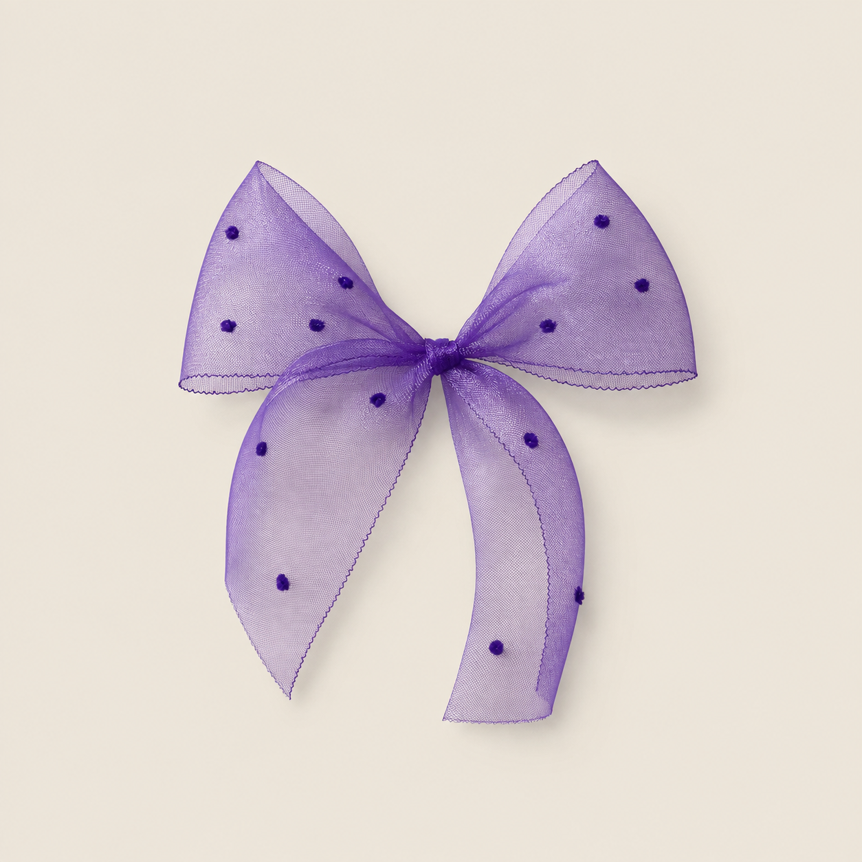 Lazo Ribbon morado plumeti