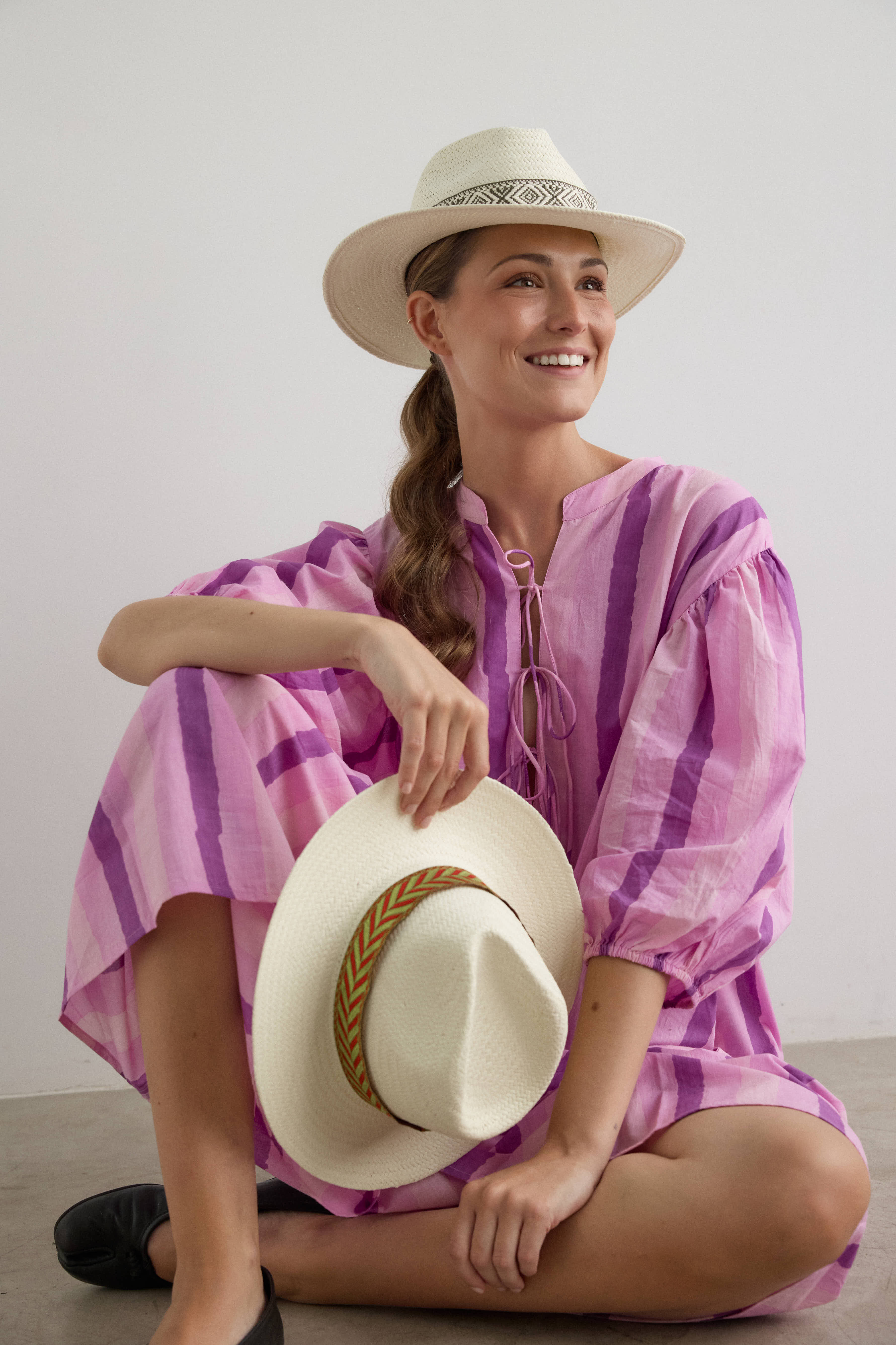 Sombrero Azúcar con cinta étnica