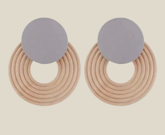 Pendientes Arte gris