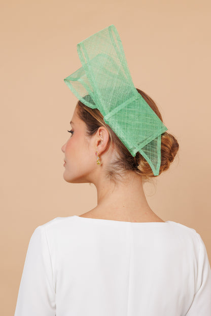 Tocado Pleat verde