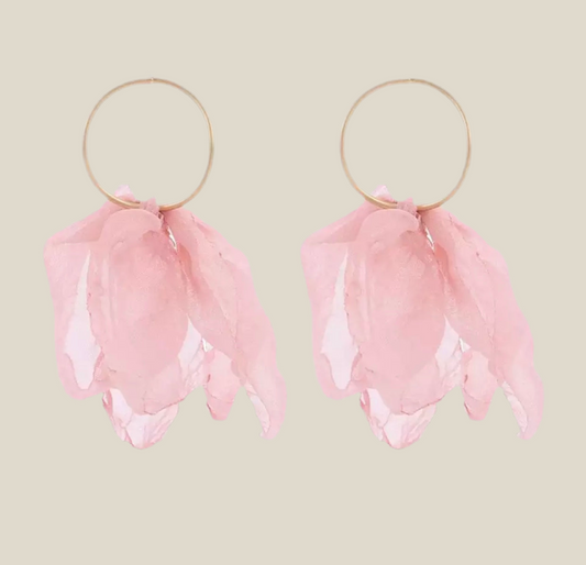 Pendientes Aire rosa