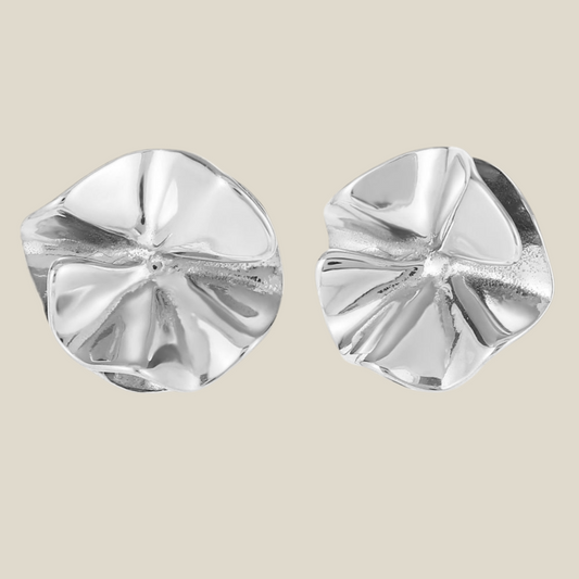 Pendientes Alhelí plata